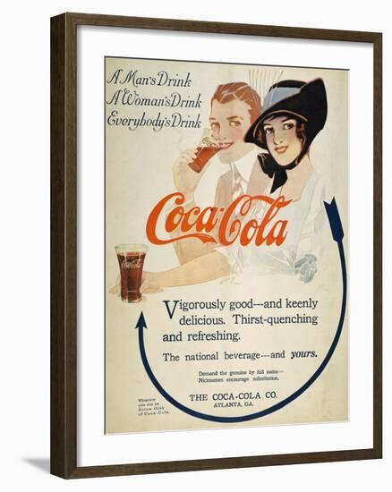 Coca-Cola Ad, 1914-null-Framed Giclee Print