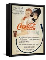 Coca-Cola Ad, 1914-null-Framed Stretched Canvas