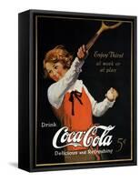 Coca-Cola Ad, 1923-null-Framed Stretched Canvas