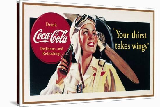Coca-Cola Ad, 1941-null-Stretched Canvas