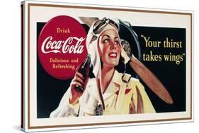 Coca-Cola Ad, 1941-null-Stretched Canvas