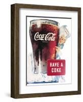 Coca-Cola Ad, 1945-null-Framed Giclee Print