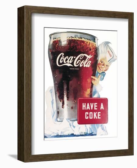 Coca-Cola Ad, 1945-null-Framed Giclee Print