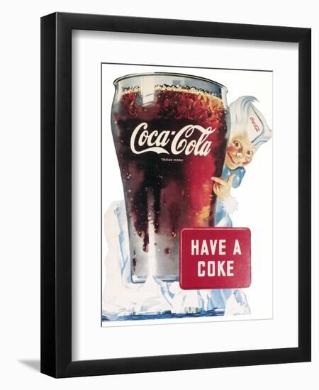 Coca-Cola Ad, 1945-null-Framed Giclee Print