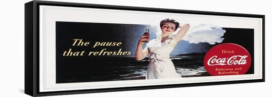 Coca-Cola Advertisement-null-Framed Stretched Canvas
