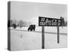 Coca Cola Road Sign on Autobahn Between Munich and Salzburg with Jep Driving-Walter Sanders-Stretched Canvas