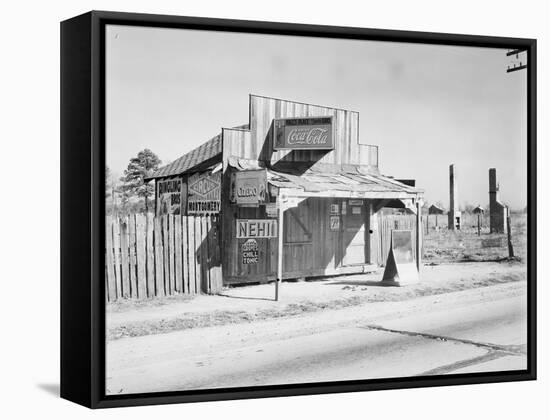 Coca-Cola shack in Alabama, 1935-Walker Evans-Framed Stretched Canvas