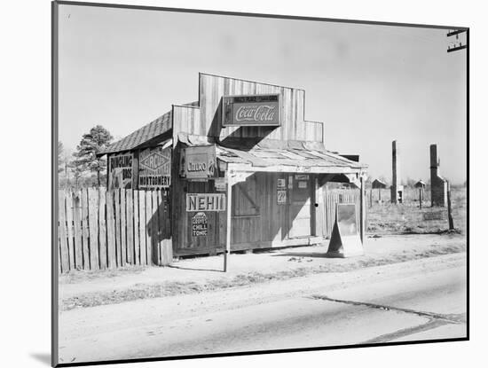 Coca-Cola shack in Alabama, 1935-Walker Evans-Mounted Photographic Print