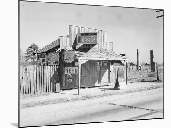 Coca-Cola shack in Alabama, 1935-Walker Evans-Mounted Photographic Print