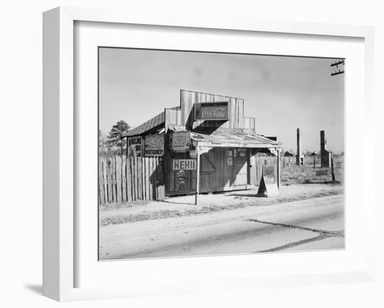 Coca-Cola Shack in Alabama, December, 1935-null-Framed Photo