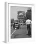 Coca Cola Sign and Thermometer Registering 100 Degrees during Columbus Circle Heat Wave in NY-Marie Hansen-Framed Photographic Print