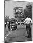 Coca Cola Sign and Thermometer Registering 100 Degrees during Columbus Circle Heat Wave in NY-Marie Hansen-Mounted Photographic Print