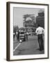 Coca Cola Sign and Thermometer Registering 100 Degrees during Columbus Circle Heat Wave in NY-Marie Hansen-Framed Photographic Print