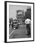 Coca Cola Sign and Thermometer Registering 100 Degrees during Columbus Circle Heat Wave in NY-Marie Hansen-Framed Photographic Print