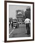 Coca Cola Sign and Thermometer Registering 100 Degrees during Columbus Circle Heat Wave in NY-Marie Hansen-Framed Photographic Print