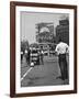 Coca Cola Sign and Thermometer Registering 100 Degrees during Columbus Circle Heat Wave in NY-Marie Hansen-Framed Photographic Print