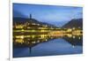 Cochem at dusk, Rhineland-Palatinate, Germany, Europe-Ian Trower-Framed Photographic Print