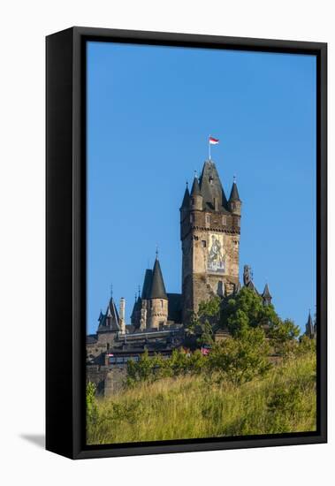 Cochem Castle, Moselle Valley, Rhineland-Palatinate, Germany, Europe-Michael Runkel-Framed Stretched Canvas