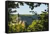 Cochem Imperial Castle (Reichsburg), Rhineland-Palatinate, Germany, Europe-Jochen Schlenker-Framed Stretched Canvas