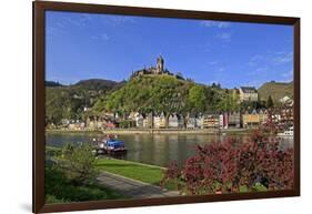 Cochem Imperial Castle, the Reichsburg, on Moselle River, Rhineland-Palatinate, Germany, Europe-Hans-Peter Merten-Framed Photographic Print