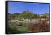 Cochem Imperial Castle, the Reichsburg, on Moselle River, Rhineland-Palatinate, Germany, Europe-Hans-Peter Merten-Framed Stretched Canvas