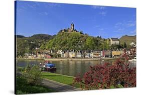 Cochem Imperial Castle, the Reichsburg, on Moselle River, Rhineland-Palatinate, Germany, Europe-Hans-Peter Merten-Stretched Canvas