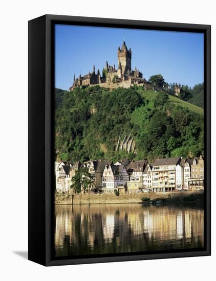 Cochem, River Mosel, Rhineland-Pfalz, Germany, Europe-Oliviero Olivieri-Framed Stretched Canvas