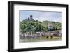 Cochem with Castle along River Moselle in Germany-kruwt-Framed Photographic Print