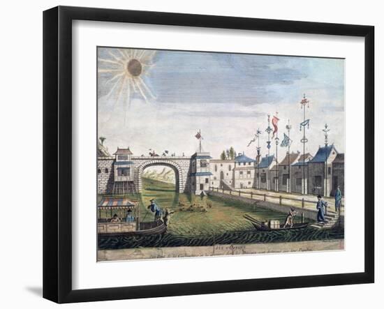 Cochin-China Port, Vietnam, Vietnam, 18th Century-null-Framed Giclee Print