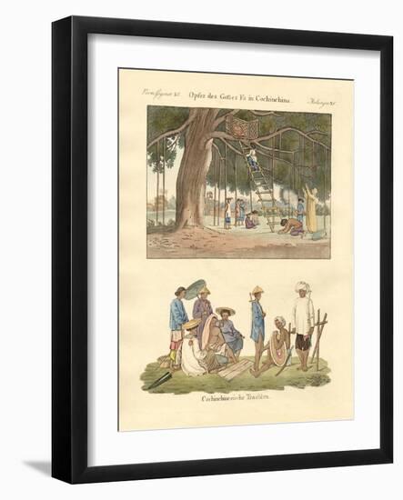 Cochin Chinese Uses and Dresses-null-Framed Giclee Print