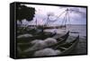 Cochin Fishing Nets-Charles Bowman-Framed Stretched Canvas