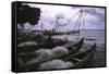 Cochin Fishing Nets-Charles Bowman-Framed Stretched Canvas