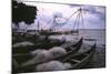 Cochin Fishing Nets-Charles Bowman-Mounted Photographic Print