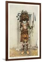 Cochiti Pueblo Indian in Buffalo Dance-null-Framed Art Print