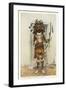 Cochiti Pueblo Indian in Buffalo Dance-null-Framed Art Print