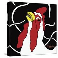 Cock A Doodle Do Rooster-Cindy Wider-Stretched Canvas