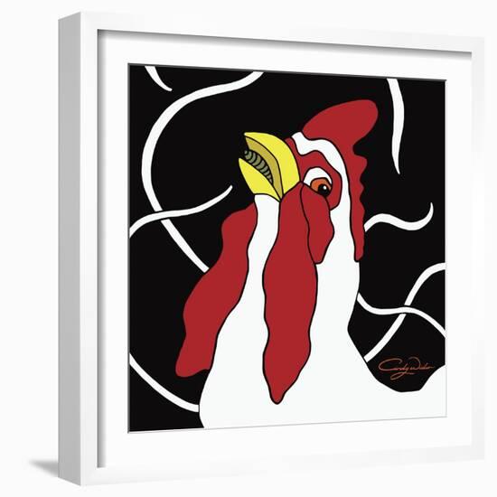 Cock A Doodle Do Rooster-Cindy Wider-Framed Giclee Print