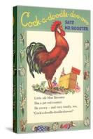 Cock-a-doodle-doo Says Rooster-null-Stretched Canvas