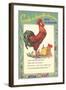 Cock-a-doodle-doo Says Rooster-null-Framed Art Print