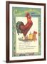 Cock-a-doodle-doo Says Rooster-null-Framed Art Print