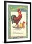 Cock-a-doodle-doo Says Rooster-null-Framed Art Print