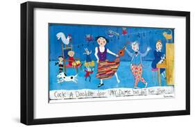 Cock-a-Doodle Doo-Barbara Olsen-Framed Giclee Print