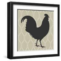 Cock-a-doodle-doo-Sabine Berg-Framed Art Print