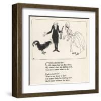 Cock-A-Doodle-Doo!-Arthur Rackham-Framed Art Print