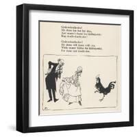 Cock-A-Doodle-Doo!-Arthur Rackham-Framed Art Print