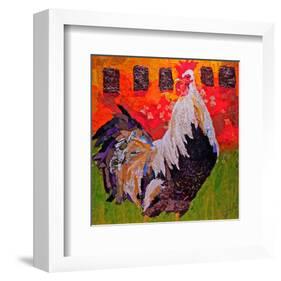 Cock-A-Doodle-null-Framed Art Print