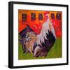 Cock-A-Doodle-null-Framed Art Print