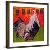 Cock-A-Doodle-null-Framed Art Print