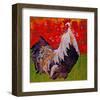 Cock-A-Doodle-null-Framed Art Print