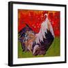 Cock-A-Doodle-null-Framed Art Print